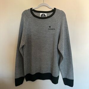 Green and Ivory Birdseye Stitch Guinness Sweater